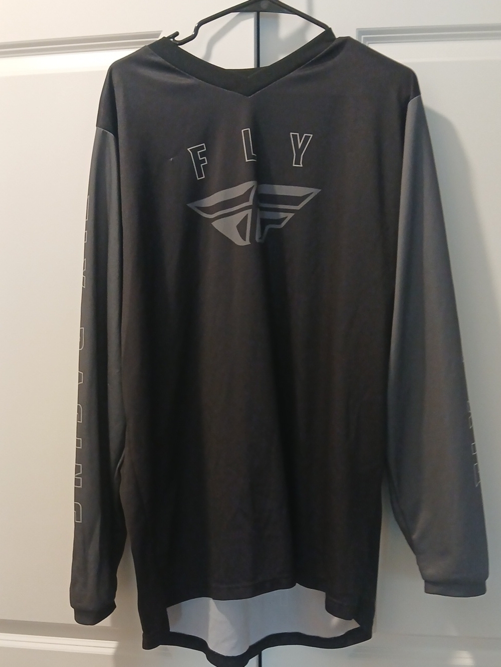 FLY Men’s Long Sleeve Performance Jersey - Black/Grey
